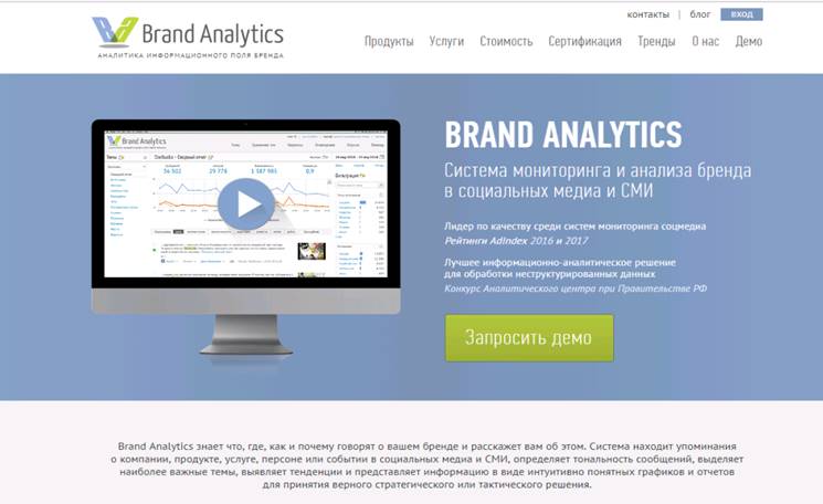 сервис brand analytic возможности