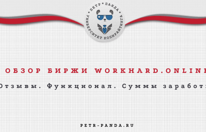 Обзор биржи WorkHard.online. Отзывы о заработках и фнкционале