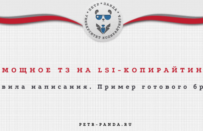 Как составить ТЗ на LSI-копирайтинг. Примеры и правила