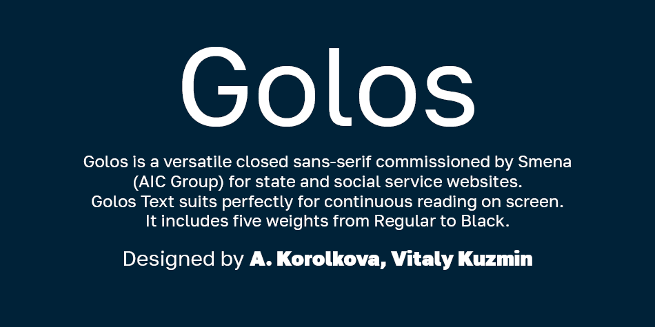 шрифт Golos: хорошо читается и с бумаги, и на экране