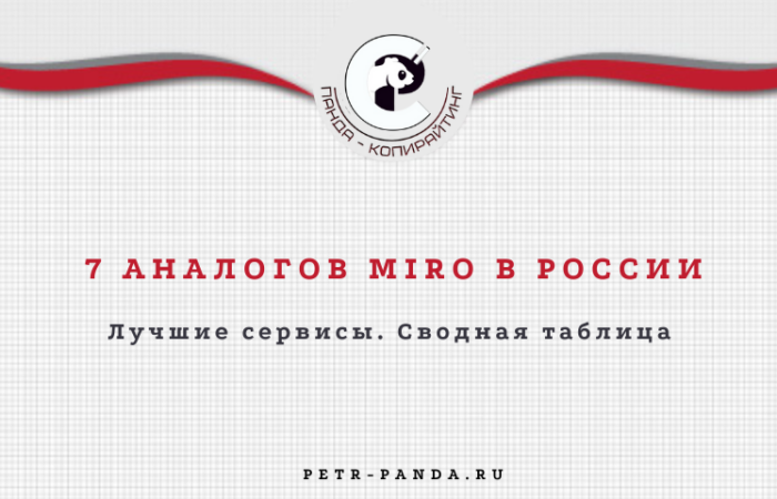 Лучшие аналоги Miro в России